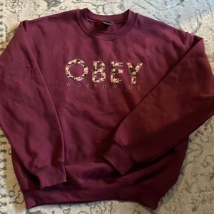Obey crew neck sweatshirt